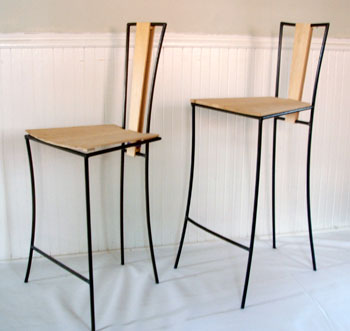 welded steel bar stools