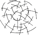 line drawing of welded steel frame