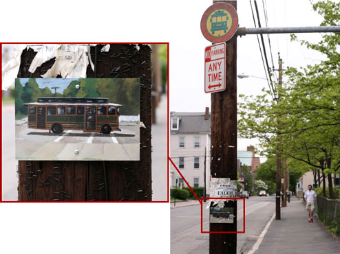 trolley sign