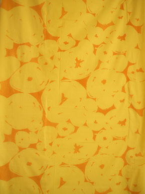 tomatillo silkscreen in yellow and orange